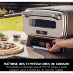 Four à pizza électrique NINJA MO201EU inox noir pizza 30 cm, fonction air fryer, thermostat digital – Image 4
