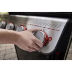 Barbecue gaz WEBER Spirit E-425 mix black grill et plancha sur chariot, 61x45 cm – Image 5