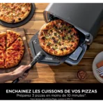 Four à pizza électrique NINJA MO201EU inox noir pizza 30 cm, fonction air fryer, thermostat digital – Image 5